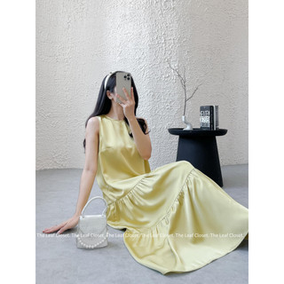 NEW COLORS - Đầm thiết kế cao cấp The Leaf Close - Đầm thiết kế sát nách 2 tùng dáng dài