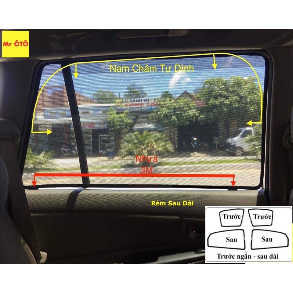Rèm Che Nắng Ô Tô Chống UV MR.OTO Chính Hãng Loại 1, Tặng Kèm Khăn Lau Xe Siêu Xịn , Bộ 4 Miếng Cho Mọi Loại Ô Tô | BigBuy360 - bigbuy360.vn