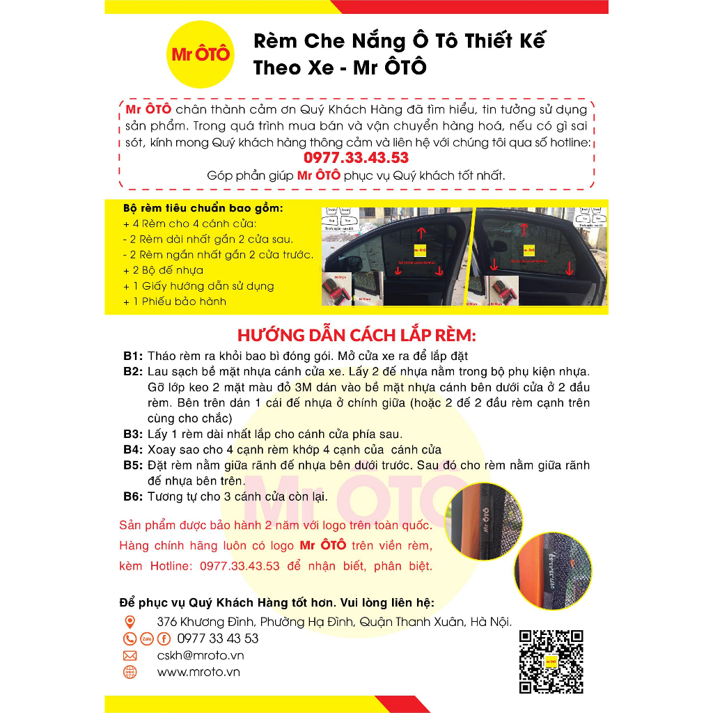 Rèm Che Nắng Ô Tô Chống UV MR.OTO Chính Hãng Loại 1, Tặng Kèm Khăn Lau Xe Siêu Xịn , Bộ 4 Miếng Cho Mọi Loại Ô Tô | BigBuy360 - bigbuy360.vn