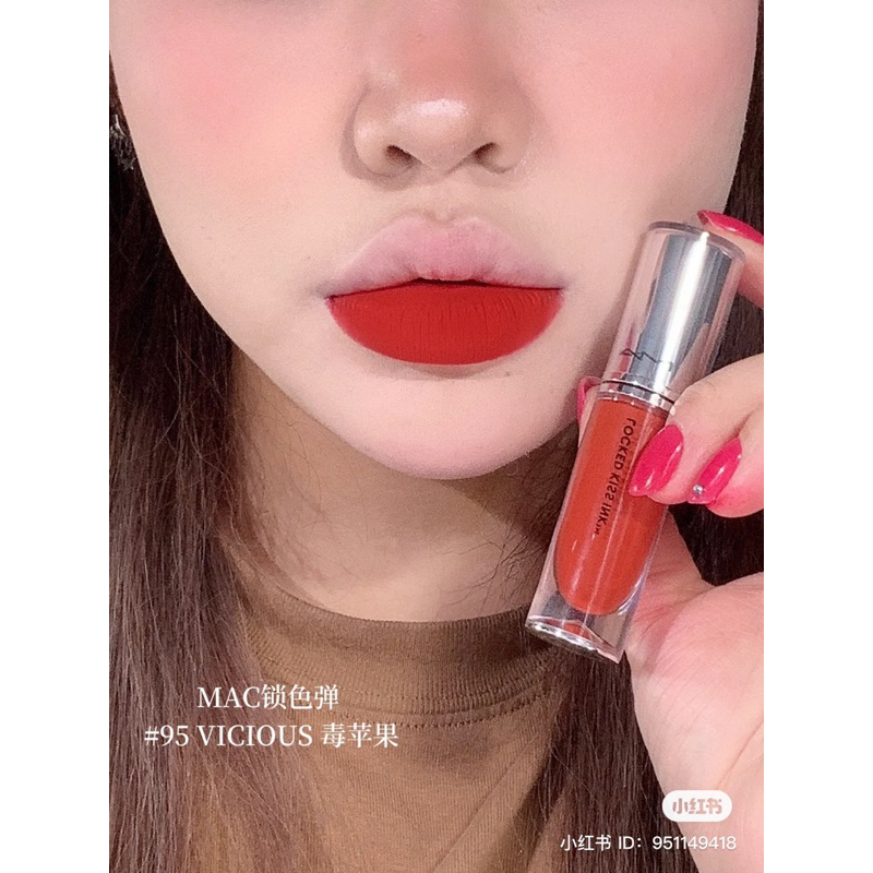 Son kem lì MAC Locked Kiss Ink màu 66,69,72,76,62,91,92,95,99 bảng màu trendy, son lì không trôi