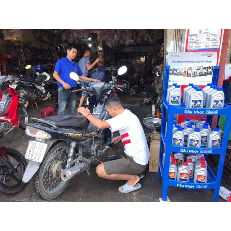 Dầu nhớt xe tay ga Mobil Scooter 10W30 0.8L chạy 2000km