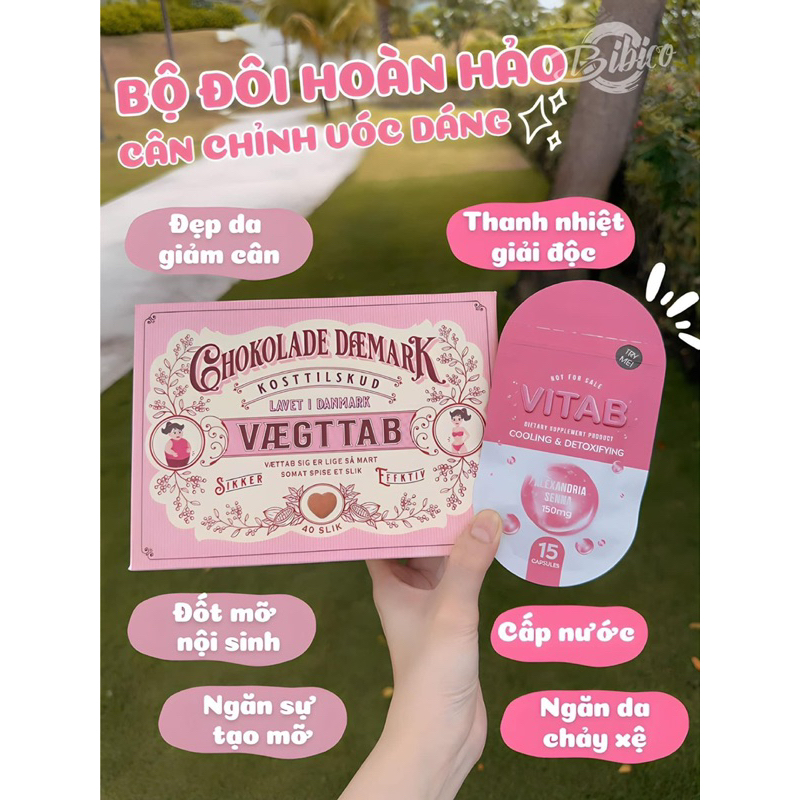 Kẹo Socola Đan Mạch Chokolade Vaegttab  hỗ trợ giảm cân