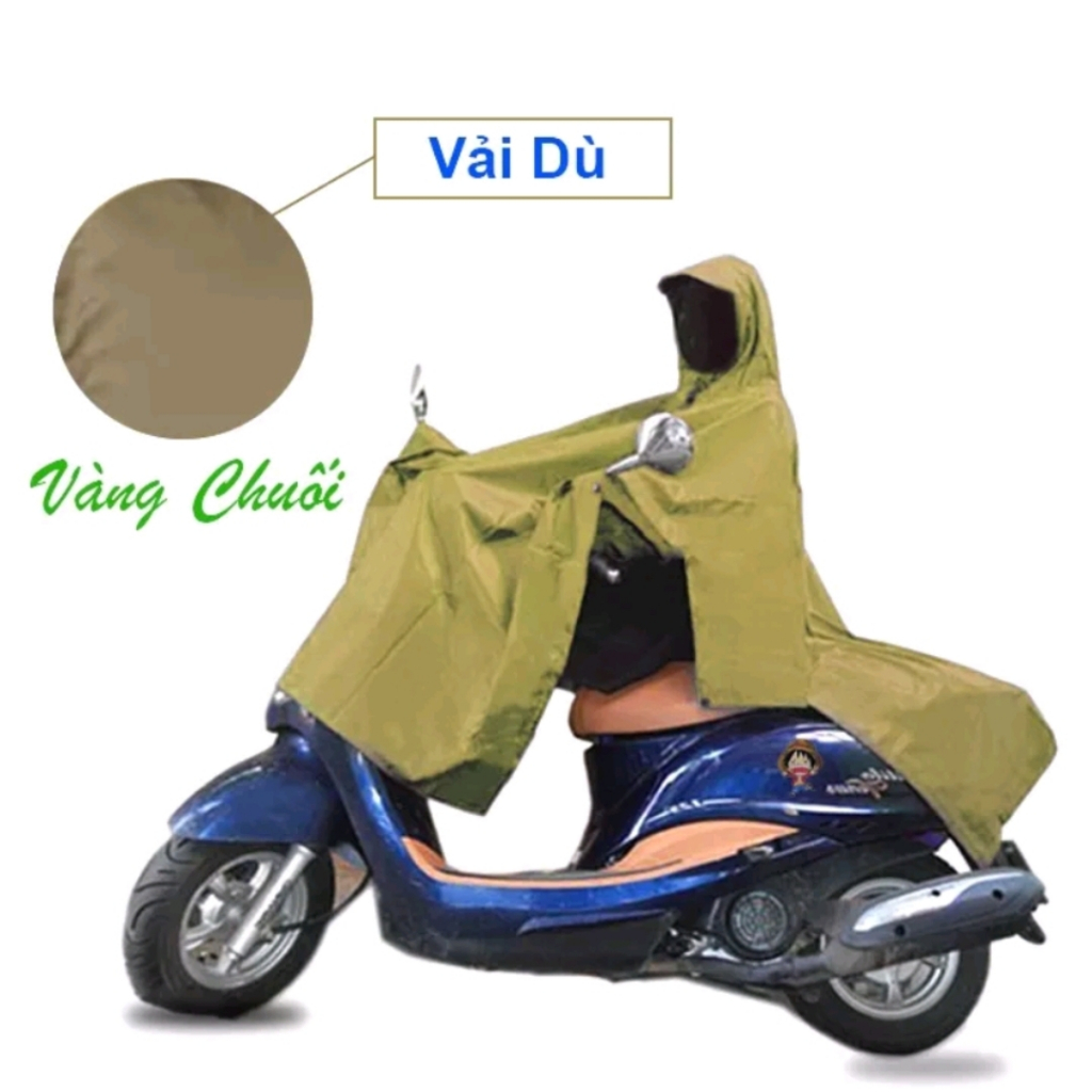 Áo Mưa Vải Dù Da Cá Xẻ Tà Cánh Dơi  - Hàng Xưởng Việt Nam