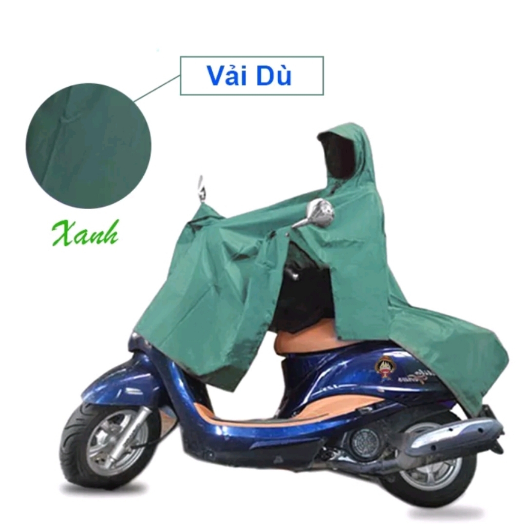 Áo Mưa Vải Dù Da Cá Xẻ Tà Cánh Dơi  - Hàng Xưởng Việt Nam