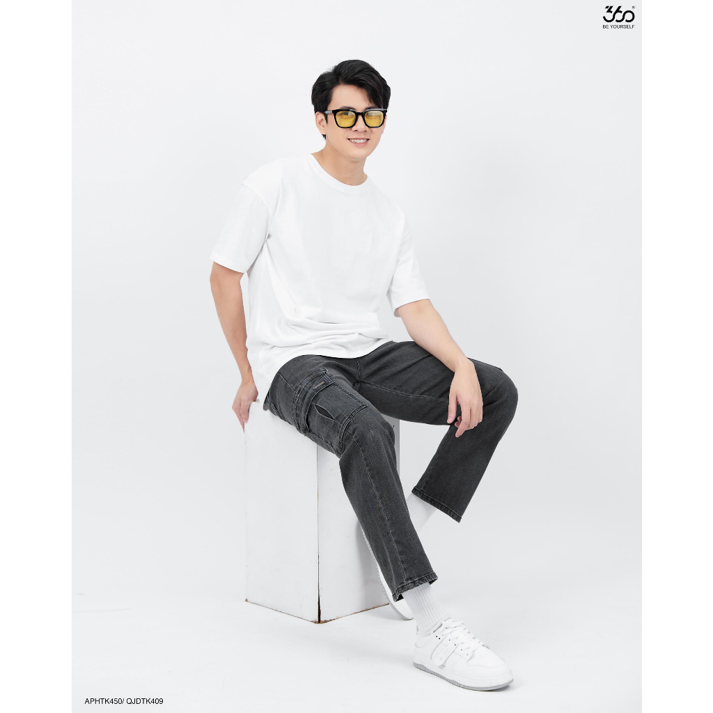 Áo thun nam form rộng in hình trẻ trung thương hiệu 360 Boutique chất liệu cotton mát mẻ - APHTK450