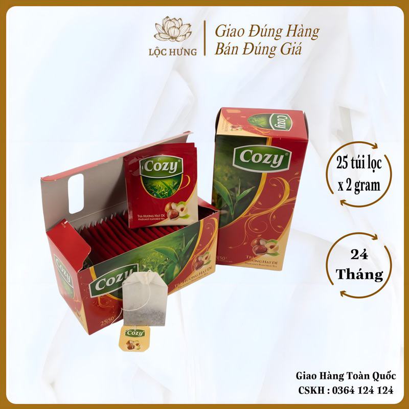 TRÀ TÚI LỌC COZY ĐẦY ĐỦ CÁC HƯƠNG VỊ