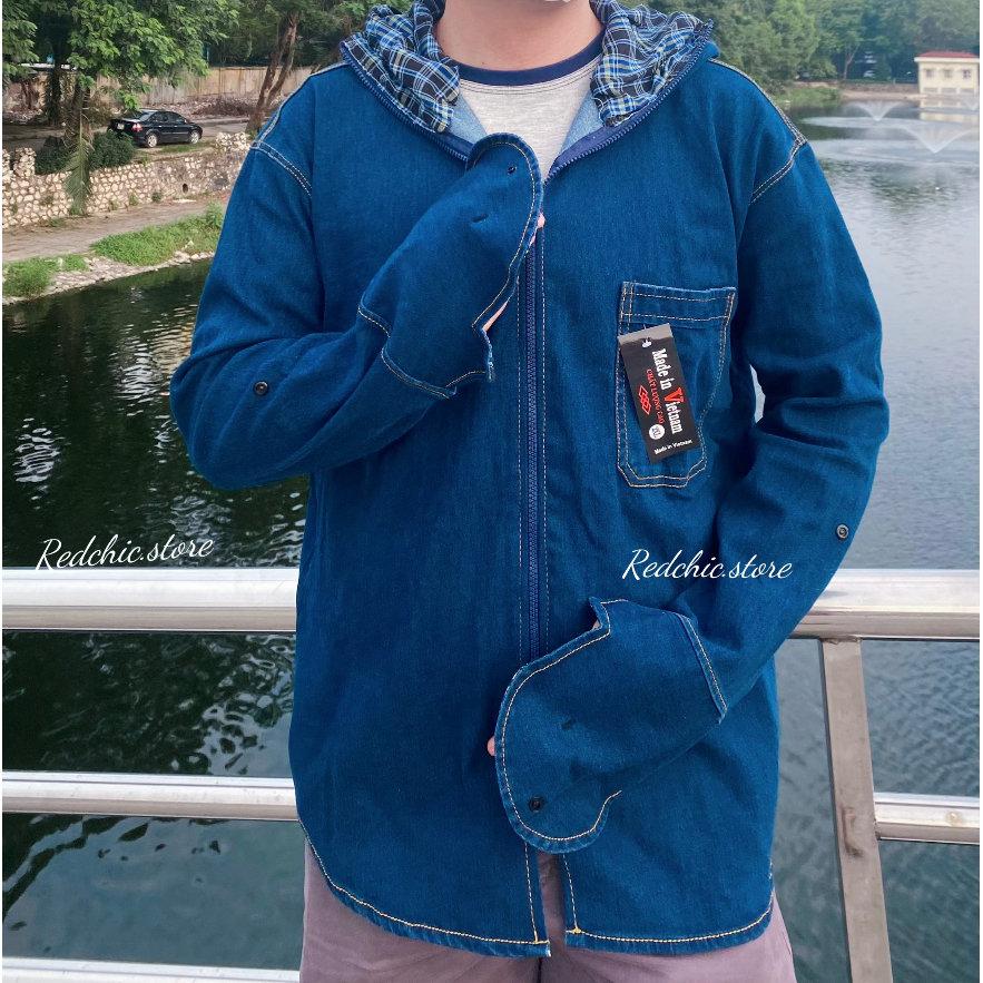 Áo Chống Nắng Nam Vải Bò Dày Dặn Có Size đến 100kg