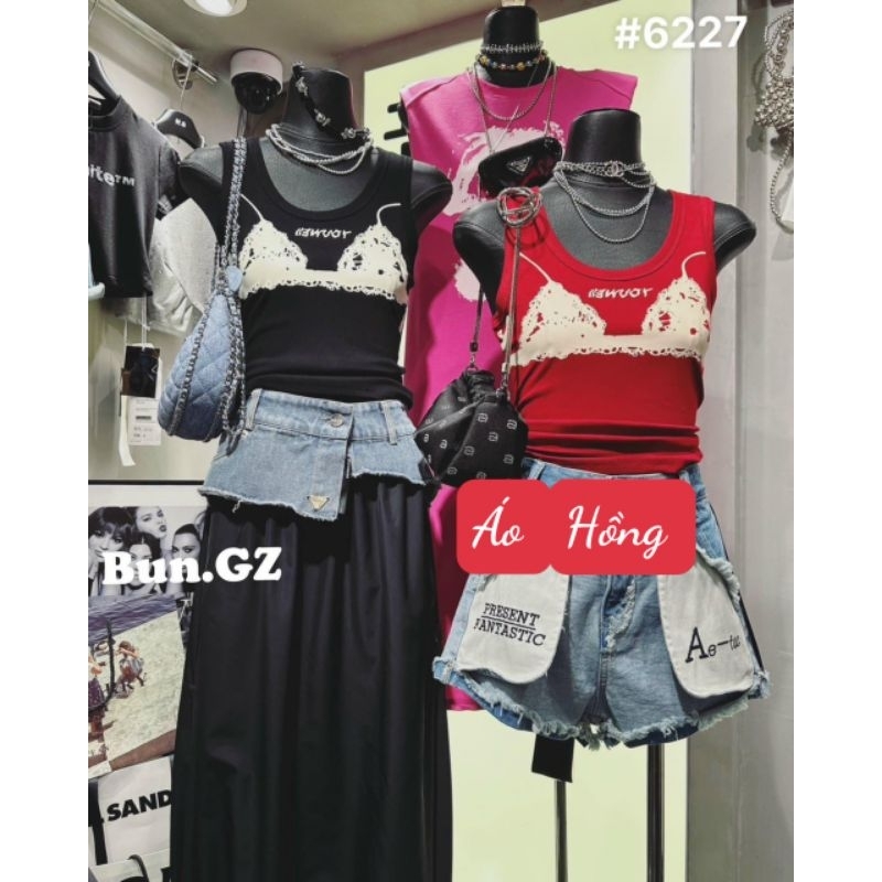 Áo thun 3 lỗ nữ Hottrend phom trên rốn. Chất thun thái co giãn 4 chiều. Mã X035068AT