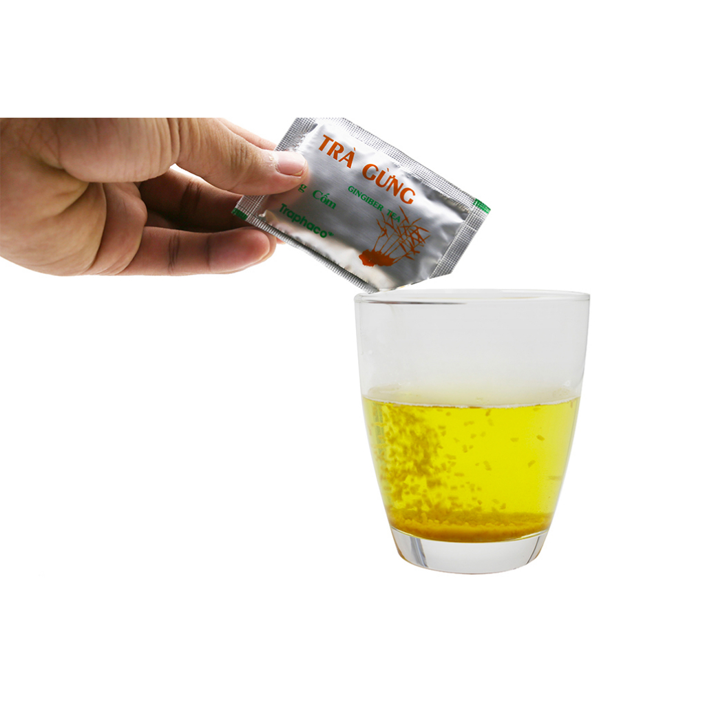 Trà gừng Traphaco giúp giải cảm, làm ấm cơ thể - 10 túi x 3 g cốm - NT Bình An