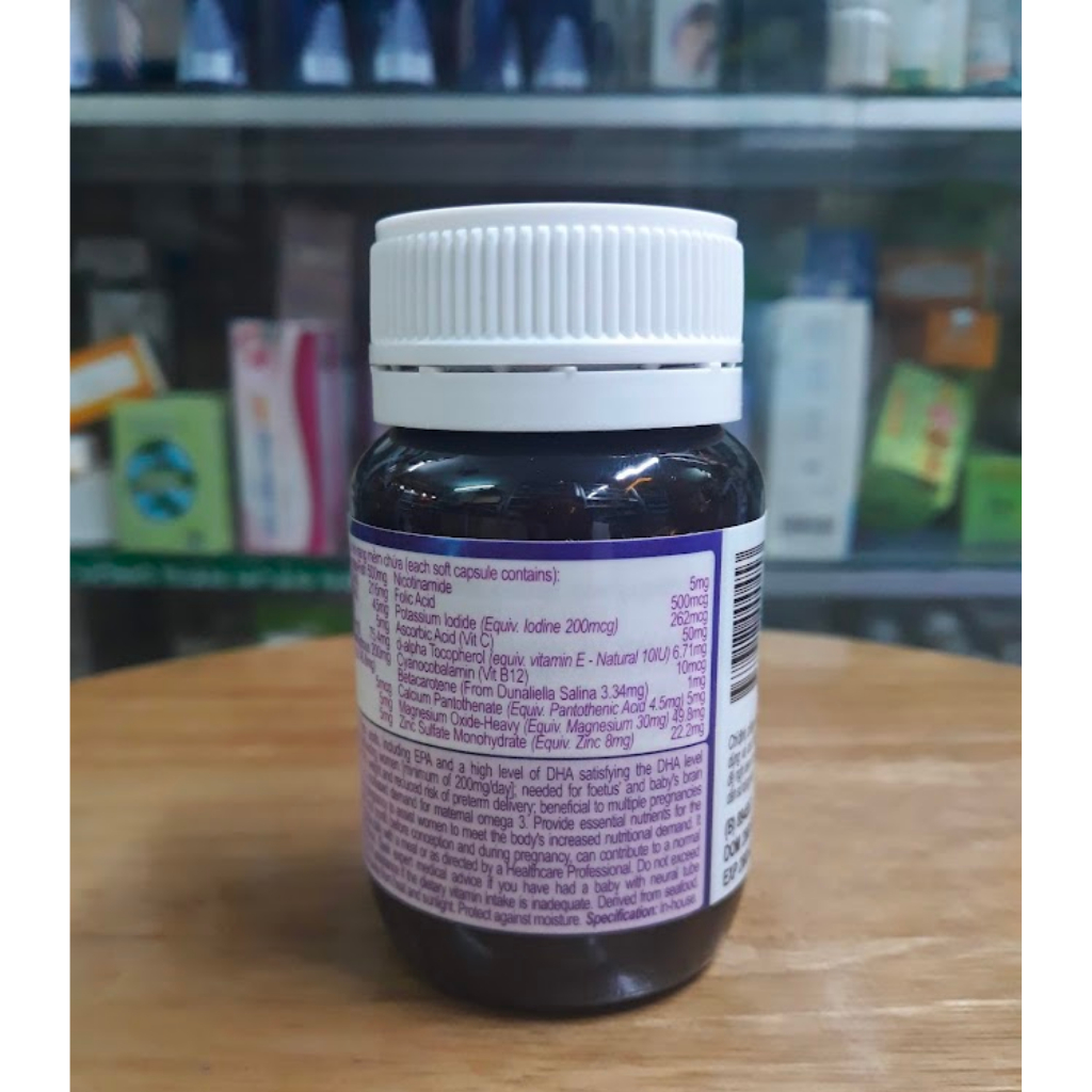 Viên uống bổ sung Vitamin cho bà bầu PM Procare DIAMOND lọ 30 viên (Hàng chính hãng của Úc)