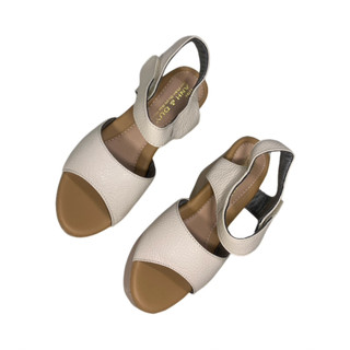 Giày sandal đế xuồng da bò thật ANH DUY đế 9cm