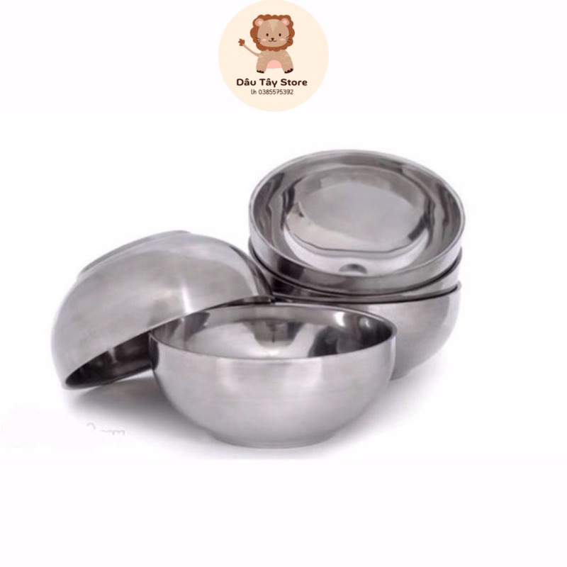 Bát Inox 2 lớp chống nóng, cách nhiệt cao cấp đủ kích cỡ