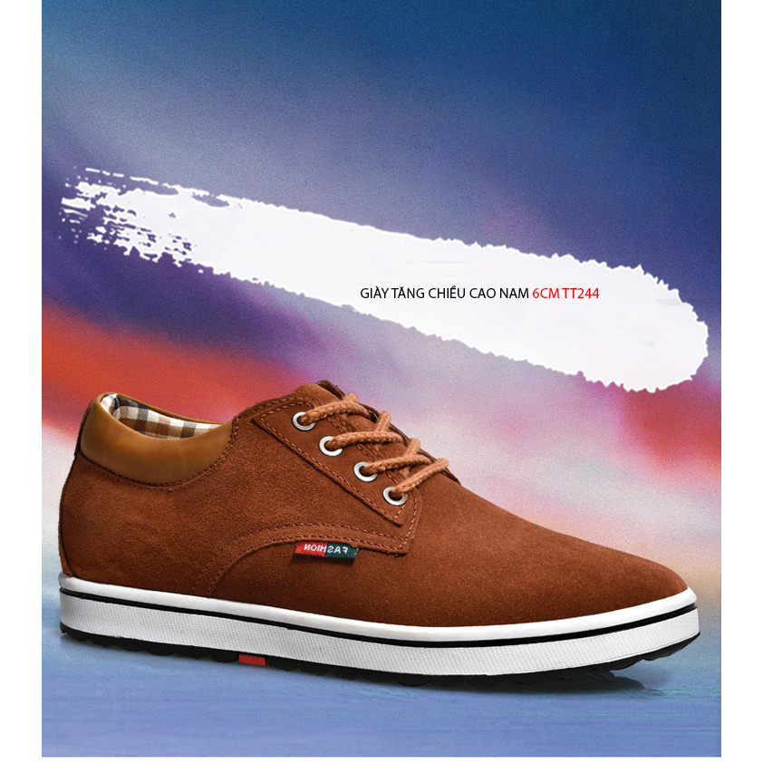 GIÀY TĂNG CHIỀU CAO NAM 6CM TT244