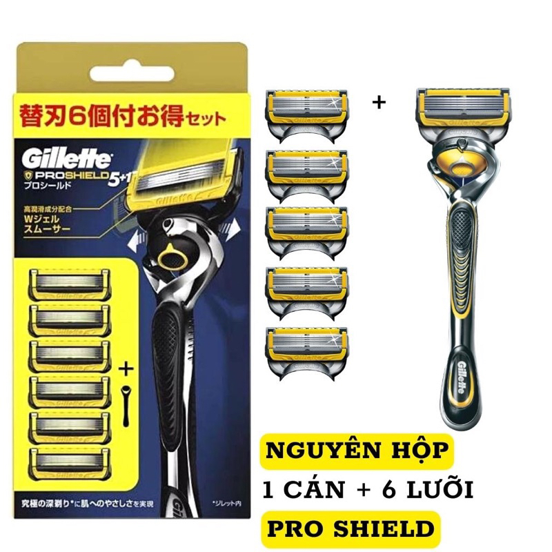 Dao cạo râu Nhật Bản cao cấp 5 lưỡi Gillette Fusion Proglide