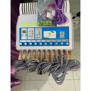 Máy điện xung trung tần 10 cổng - Hàng loại 1 bản Tiếng Việt