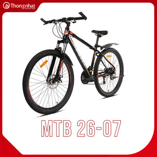 Xe đạp thể thao thống nhất mtb 26″ – 07. tặng bình nước, giá đỡ bình nước, chắn bùn, dầu tra xích cao cấp