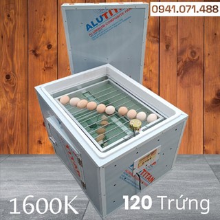 Máy ấp vỏ nhốm 120 trứng việt nhật - máy ấp mini ,tạo nhiệt dây cabon, hai dàn đảo lăn, hoàn thiện về ấp luôn