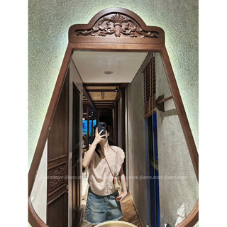 Áo lụa Hàn bo sau [HÌNH THẬT SHOP CHỤP]