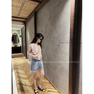 Áo lụa Hàn bo sau [HÌNH THẬT SHOP CHỤP]