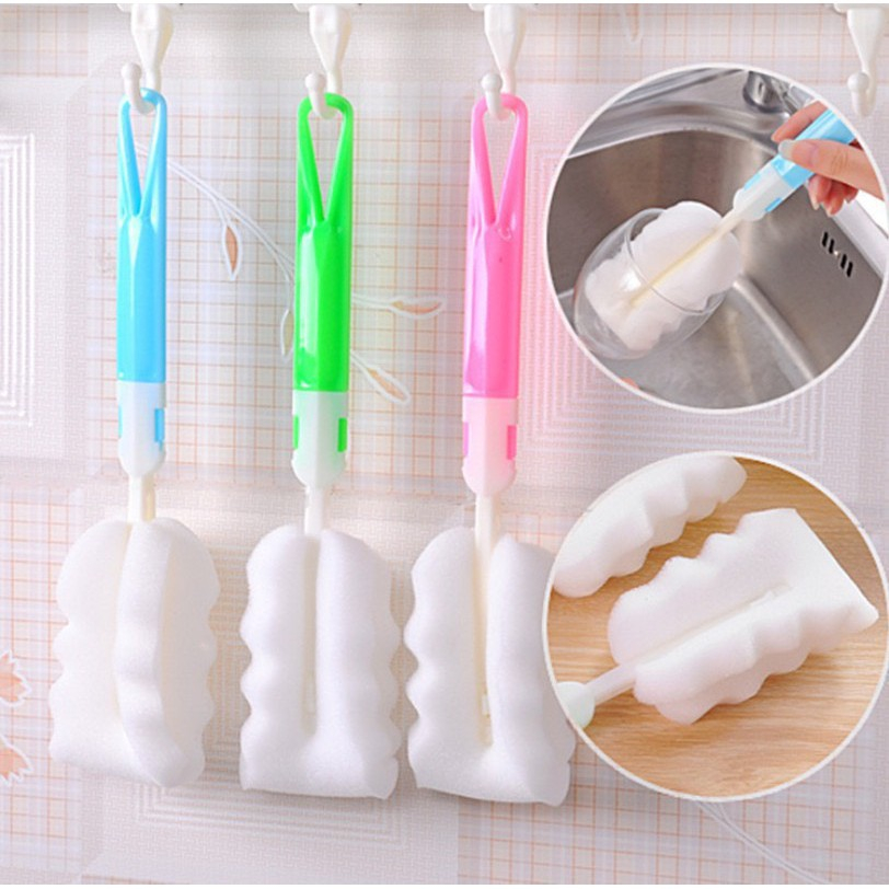 Cọ Bình Sữa Núm Ti Đầu Mút Siêu Sạch ⚡ Chất Liệu An Toàn Cho Bé BQSHOP