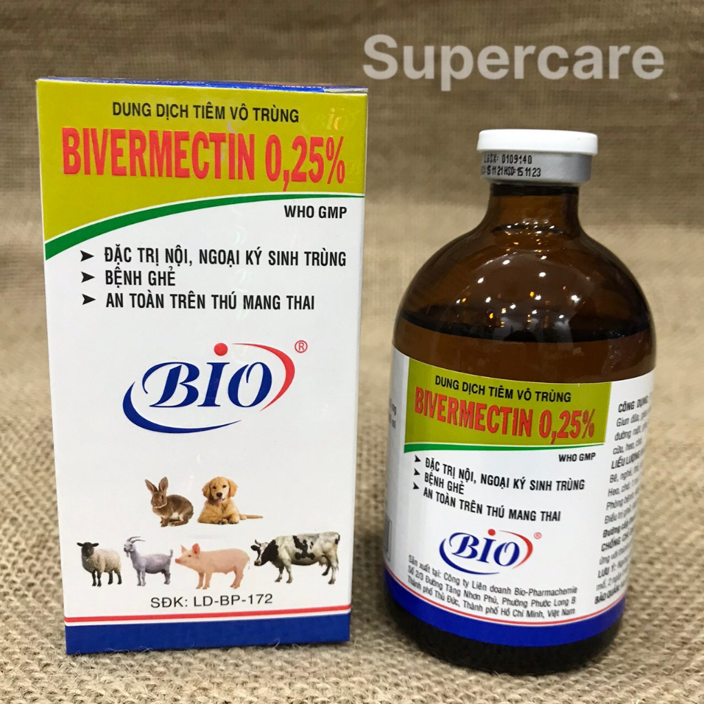 BIVERMECTIN 0,25% - Ve  Bọ Chét Chó