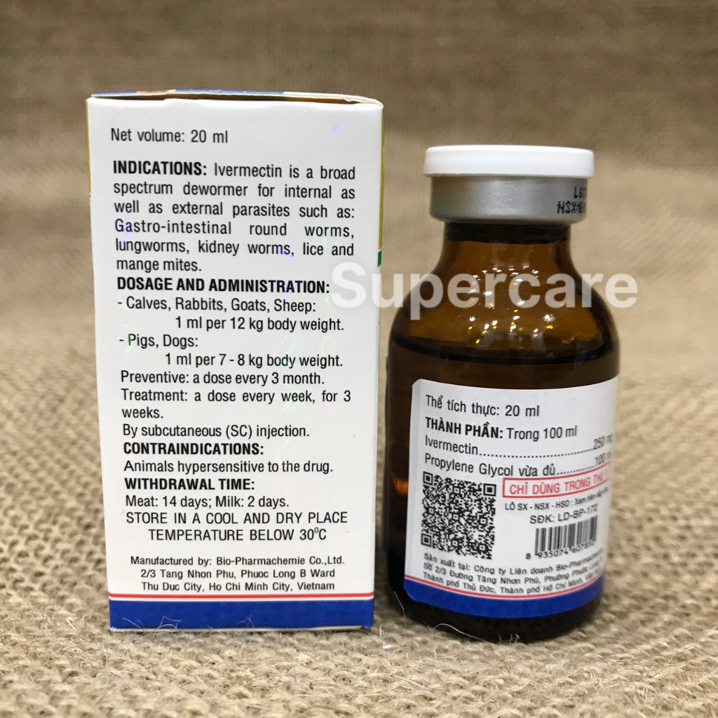 BIVERMECTIN 0,25% - Ve  Bọ Chét Chó