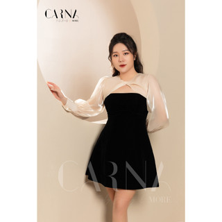 ANNA - Đầm bigsize Carna cổ lụa dịu dàng