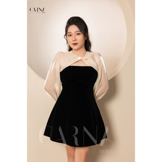 ANNA - Đầm bigsize Carna cổ lụa dịu dàng