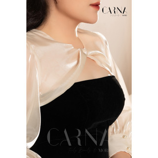 ANNA - Đầm bigsize Carna cổ lụa dịu dàng
