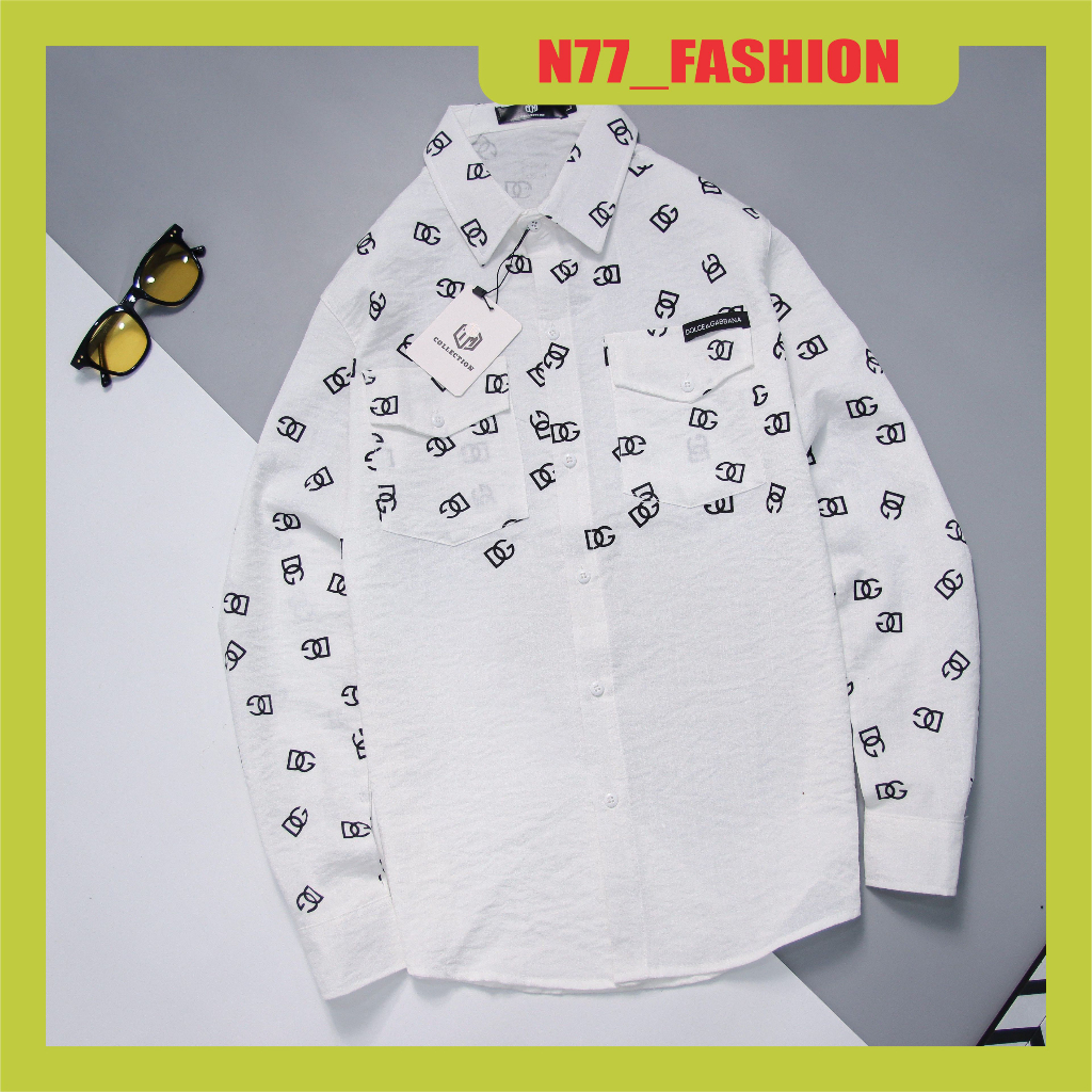 Áo sơ mi nam tay dài trẻ trung sang trọng chất vải đũi dày co giãn nhẹ mẫu mới N77 FASHION | BigBuy360 - bigbuy360.vn