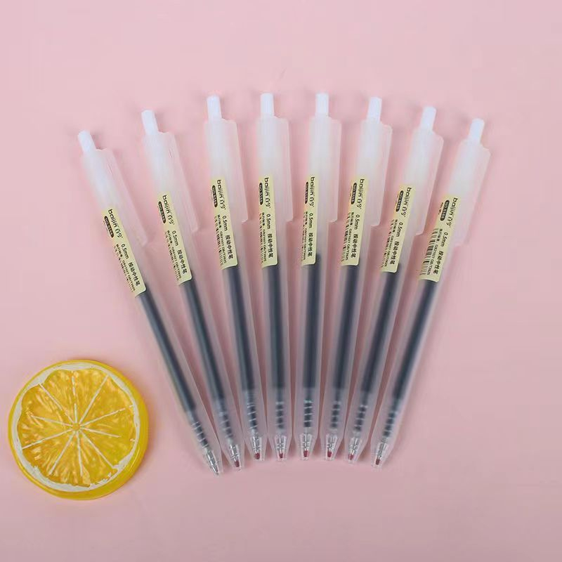 Bút bi bấm mực đen ngòi 0.5mm - bút gel đen đỏ xanh 0.5mm