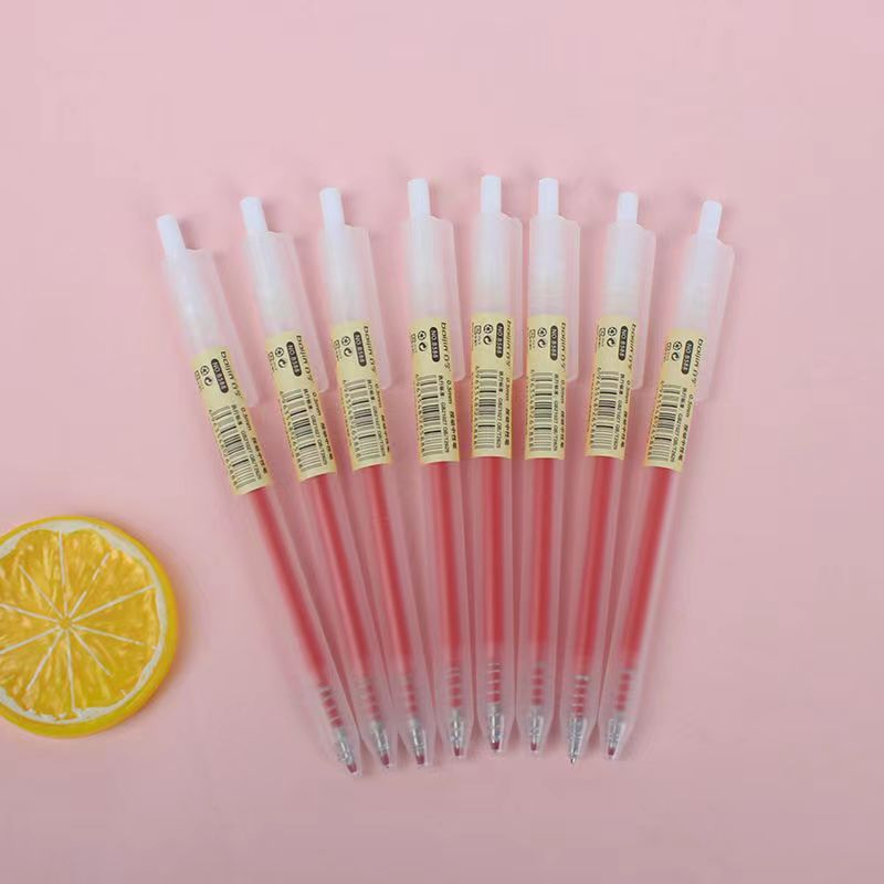 Bút bi bấm mực đen ngòi 0.5mm - bút gel đen đỏ xanh 0.5mm