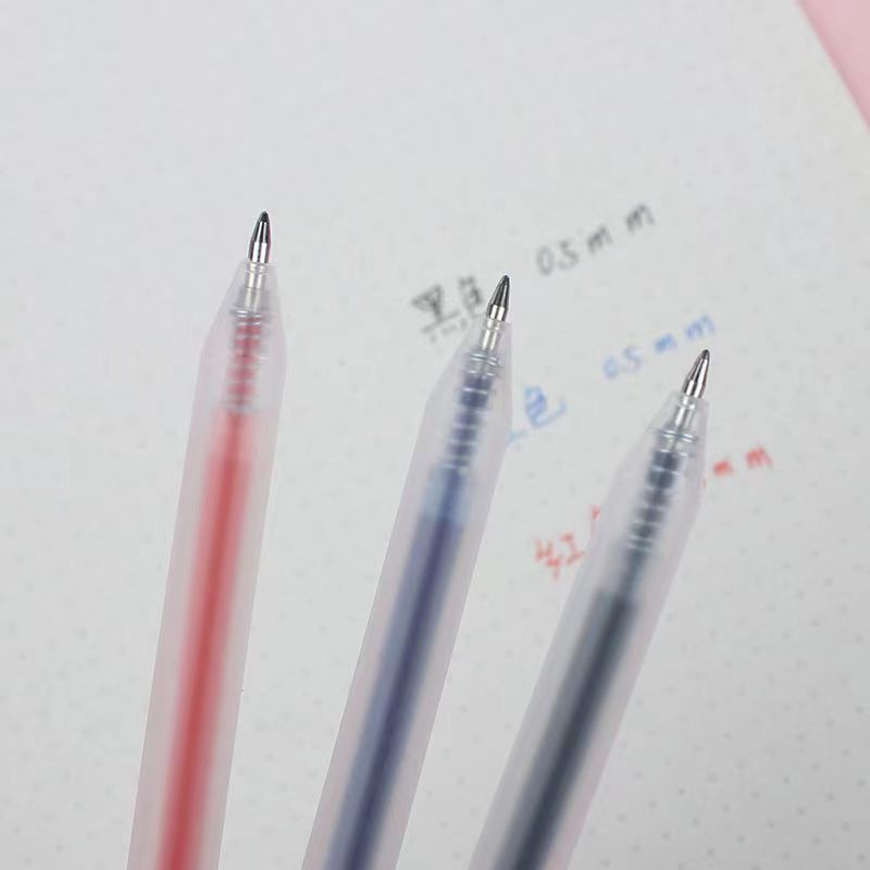 Bút bi bấm mực đen ngòi 0.5mm - bút gel đen đỏ xanh 0.5mm