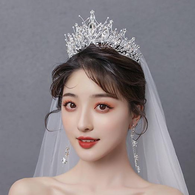 Vương miệng cài tóc cho dâu xinh yêu dễ thương TRIPBLE T DRESS