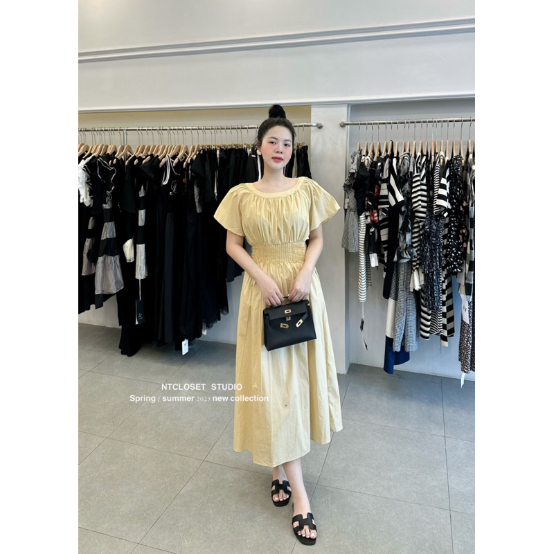 Váy thô midi li eo ntcloset freesize (tag gắn S)