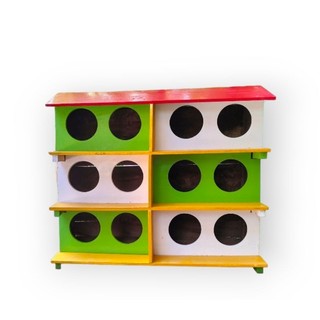Chuồng bồ câu gỗ loại 12 lỗ tròn nuôi được 6 đôi chim bồ câu