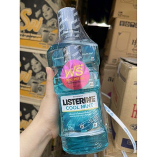 Combo 2 chai nước súc miệng Listerine 750ml+250ml thái lan