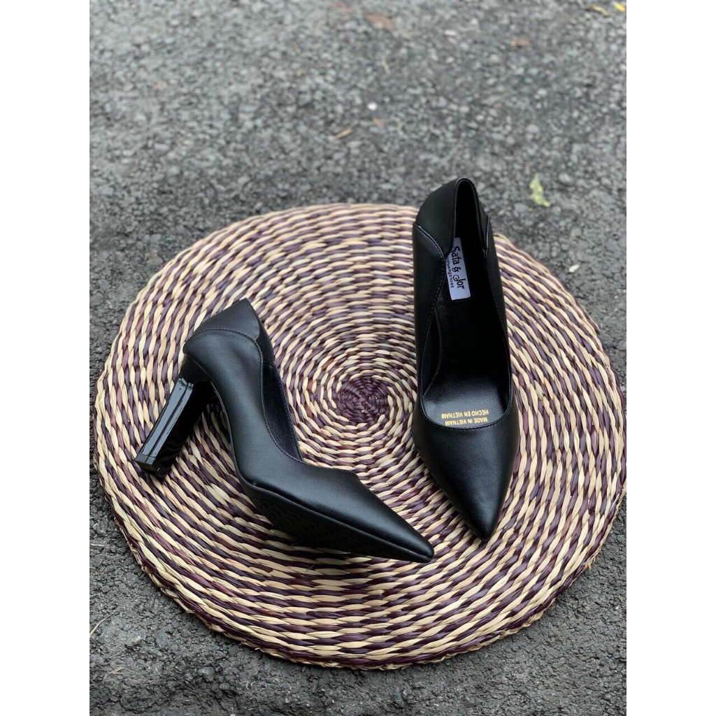 Giầy Cao Gót Nữ Gót Trụ Cao 8cm Hàng VN