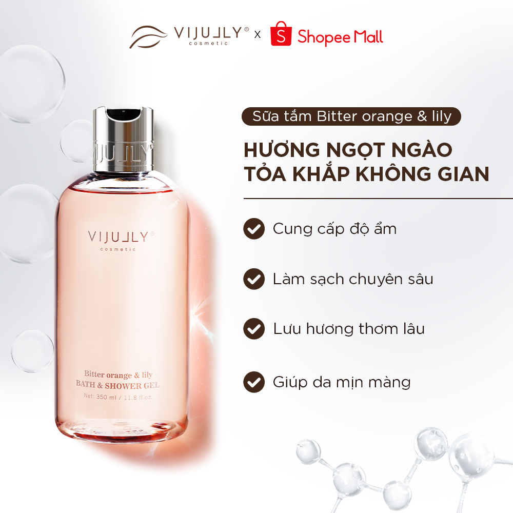 Sữa tắm Dưỡng da hương nước hoa Vi Jully 350ml (Bitter Orange & Lily)