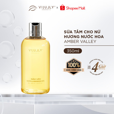 Sữa tắm Dưỡng da hương nước hoa Vi Jully 350ml (Amber Valley)