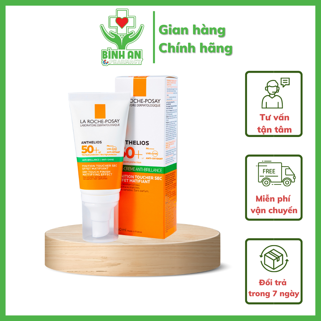 Kem Chống Nắng La Roche Posay Anthelios Anti-Shine Dry Touch Gel Cream SPF 50+ Cho Da Dầu (50ml)