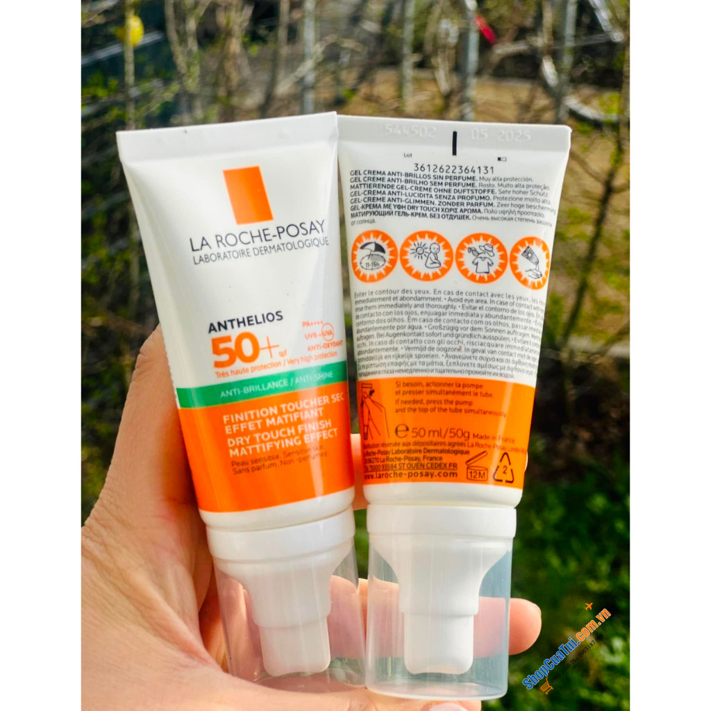 Kem Chống Nắng La Roche Posay Anthelios Anti-Shine Dry Touch Gel Cream SPF 50+ Cho Da Dầu (50ml)