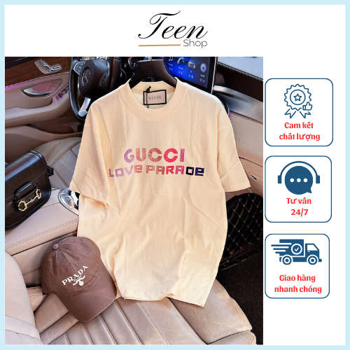 Áo Thun Guc ci Love Paraor Form Rộng Tay Lỡ Vải Cotton 100% , Áo Phông Local Brand Unisex Nam Nữ