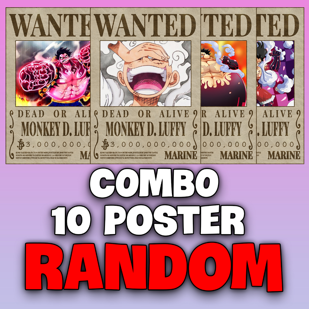 Combo 10 Poster One Piece (Mua 8 tặng 2)