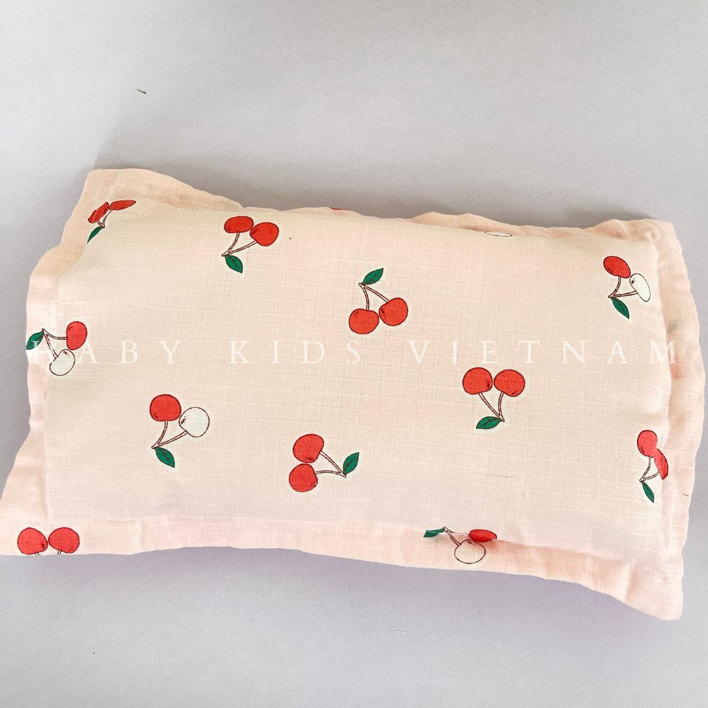 Gối Xô Sơ Sinh, Gối Xô Muslin Mềm Mịn Cao Cấp Thấm Hút Mồ Hôi Cho Bé HABY KIDS
