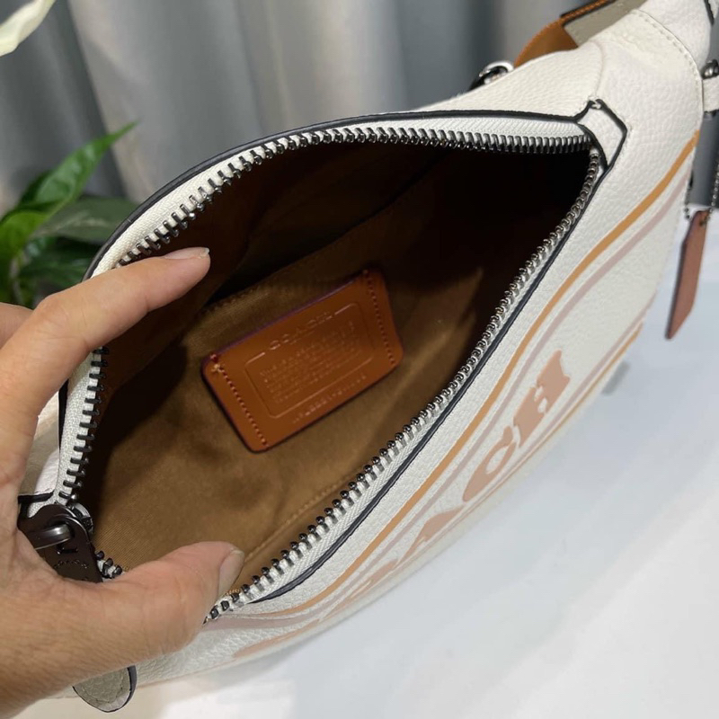Túi bao tử unisex Coach Warren Stripe CH000