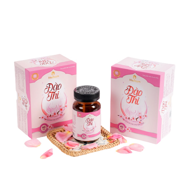 Viên Uống Nở Ngực Đào Thi Hộp 40V - Giúp Tăng side Vòng Một Sau 2 Tuần