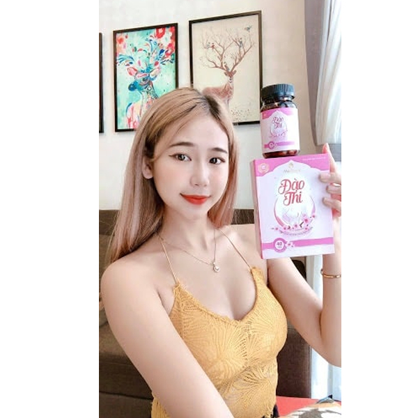 Viên Uống Nở Ngực Đào Thi Hộp 40V - Giúp Tăng side Vòng Một Sau 2 Tuần