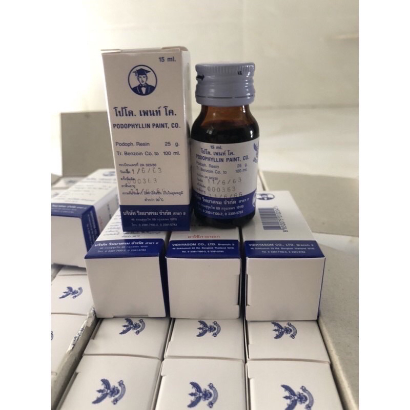 Podophylllin chính hãng đánh bay sùi mào gà mụn cơm mụn cóc vết chai sần không tái phát