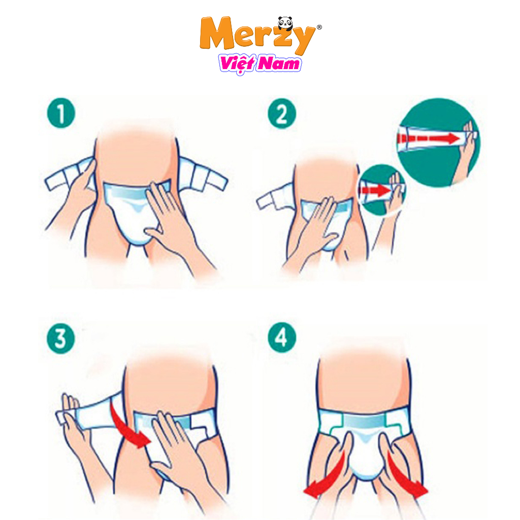 Bỉm Dán Người Lớn Merzy Siêu Thấm, Bỉm Cho Người Già Cao Cấp Siêu Mỏng Khô Thoáng Size  M/L  Gói 20 Miếng